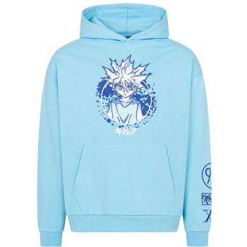 Sudadera capucha gráfica Hunter x Hunter azul talla S