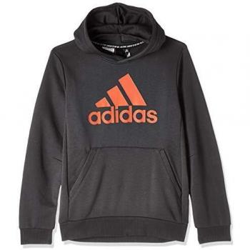 adidas Bos Hoodie Hooded Sweat, Niños, Grey Six/Active Orange, 7-8A