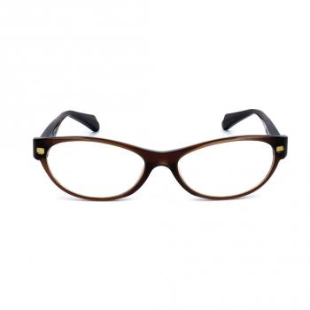 Montura de Gafas Recetadas para Mujer Alyson Magee AMO 006 LIGHT BROWN, Armazones Marrones, Lentes de 52 mm