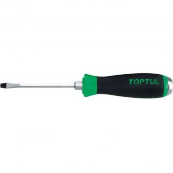 Destornillador plano TOPTUL FAGB6E15, 6.5 mm, Longitud: 150 mm, mango reforzado