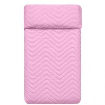 Colcha Cuna HappyFriday Arista Rosa 100x130 cm, 100% Algodón Exterior, 100% Poliéster Relleno, Calidad 150