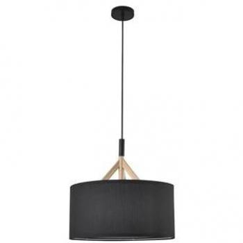 Lámpara Colgante Abi de Cristal en Negro Ø40cm (1xE27)