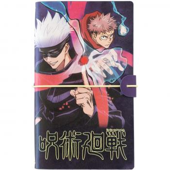 Cuaderno de viaje Jujutsu Kaisen - Cuaderno de tapa dura, tamaño A5, 200 páginas en blanco, ilustraciones temáticas de Jujutsu Kaisen, encuadernación resistente, ideal para tomar notas y dibujar