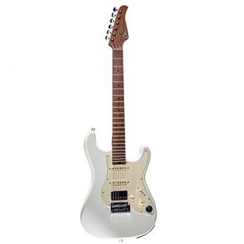 Guitarra Eléctrica Inteligente Mooer GTRS S801 Blanca con Acabado Mate