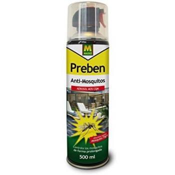 PREBEN 231306 Aerosol Anti-Mosquitos, Transparente, 6.5x25x6.5 cm
