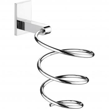Gedy 50561300100 Soporte para secador de Pelo, Cromo, 10,6 x 16,3 x 18,2