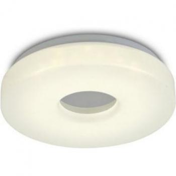 Plafón de baño Joop Cromo Pulido 1 bombilla 6,5cm IP44 12W LED 4000K 1000lm CRI80 con difusor de acrílico blanco