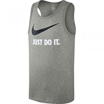 Nike New JDI Swoosh Camiseta, Hombre, Gris