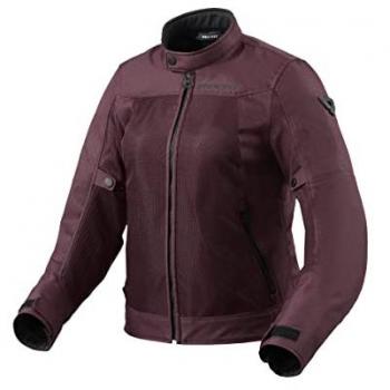 Chaqueta textil de motocicleta para mujer REV'IT! Eclipse 2 Lila, Berenjena, Rojo y Dark Red