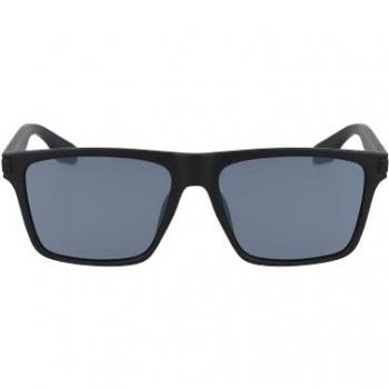 Calvin Klein CK20521S Women's Square Sunglasses - Matte Black with Gunmetal Mirror Lenses