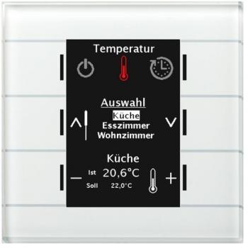 Smart Glass Central Control Unit with Color Display, White - KNX BE-GBZW.01