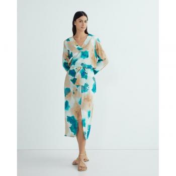 Falda midi nudo Vila