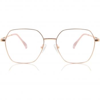 Geometric Montuta completa Metálico Rose-Dorados Armazones para Hombre - Gafas Anti-Azules - SmartBuy Collection