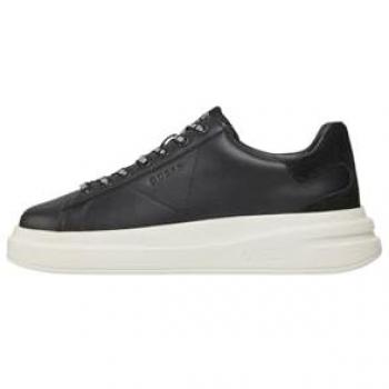 Guess Elba Sneakers with Branded Laces, Male, Black, Size: 12 US