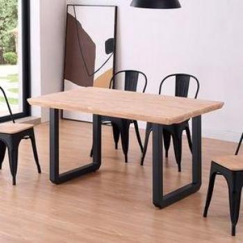 Mesa de comedor Roma diseño nórdico roble Nordish/negro 77x150x90 cm - Elegante y funcional para tu hogar