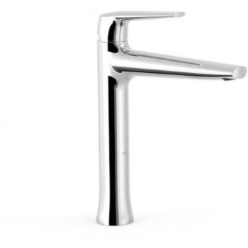 Grifo Monomando para Lavabo TRES Fuji Caño Alto Cromo 28120301