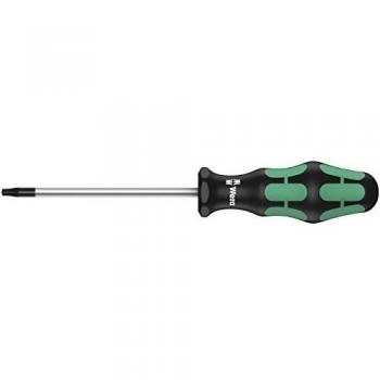 Wera Kraftform Plus 300 Series 05138260001 Torx Screwdriver 367 for Torx Screws with a Locking Pin TX 10 x 80 mm