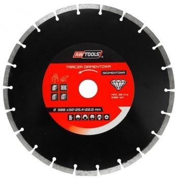 Sierra de Diamante Segmentada AWTOOLS 350x32-25,4-22,2
