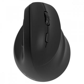 Ratón Yenkee YMS 5060R Inalámbrico Vertical Ergonomico 2400 DPI Doble Conexión (WL+BT) Negro