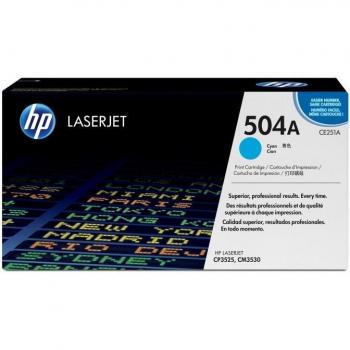 HP 504A (CE251A) Cyan Original LaserJet Toner Cartridge