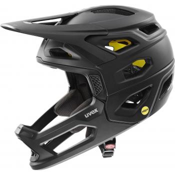 Uvex Casco Descenso Revolt Mips Negro Adulto - Casco DH MTB, diseño aerodinámico, tecnología MIPS para protección adicional contra impactos rotacionales, sistema de ajuste personalizado, ventilación óptima, ligero y resistente