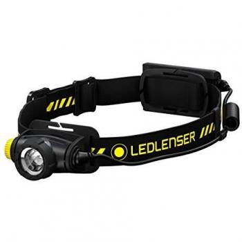 Linterna Frontal Ledlenser H5R Work, Recargable, Color Negro y Amarillo