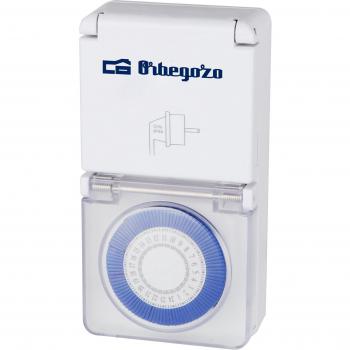 Orbegozo PG 10 Programador Diario 24 Horas, Potencia Máxima 3600 W, Apto para Exterior, Índice de Protección IP-44