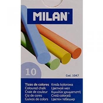 TIZA COLOR MILAN REDONDA 10U PAQUETE 10 CAJAS