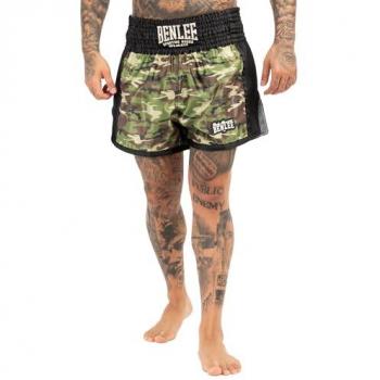Pantalones Cortos de Thaibox Benlee Hinkley Camo Woodland para Hombre