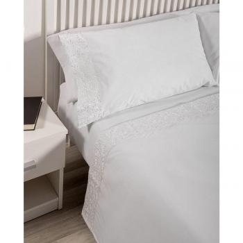 Juego de Sábanas Tilia Bordado 135 cm Blanco