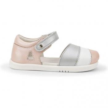 Zapatos Bobux I Walk Twist Concha Brillante + Raya Plateada 25