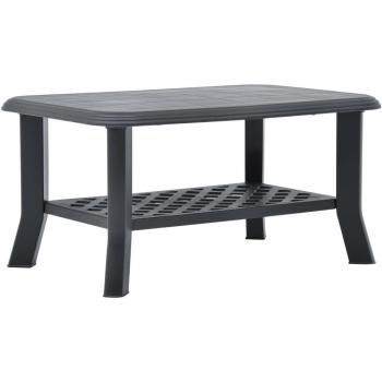 vidaXL Coffee Table Anthracite 90x60x46 cm Plastic
