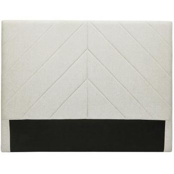 Cabecero de cama de tela efecto aterciopelado beige 160 cm AVAH