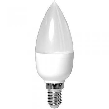 Müller-Licht – 400018 a +, HD de bombilla LED Forma de Vela sustituye a, 40 W, plástico, E14, color blanco, 3,7 x 3,7 x 10,3 cm regulable