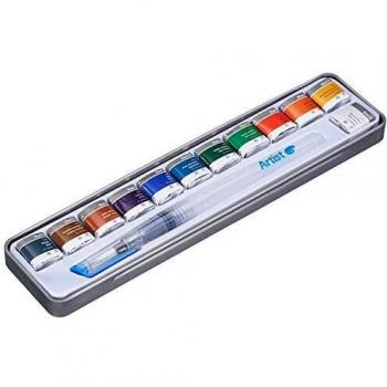 ARTIST 431015700 - Caja con 12 acuarelas y pincel rellenadle