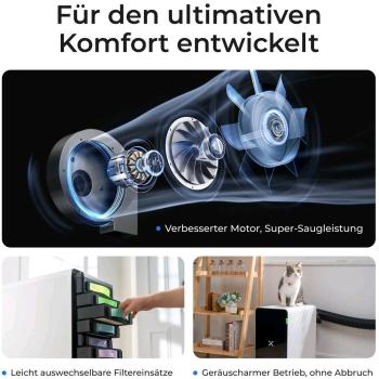Purificador de aire XTool SafetyPro AP2 con sistema SuperCyclone, filtración avanzada y funcionamiento silencioso