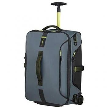 Samsonite Paradiver Light Borsone, Zaino con 2 Ruote S, 55 cm, 51 L, Grigio