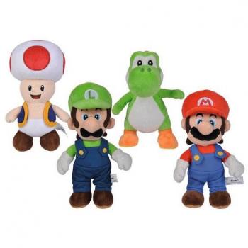 Simba Super Mario Peluches All Stars Surtido de 12 Personajes de Videojuegos Tamaño 20 Cm