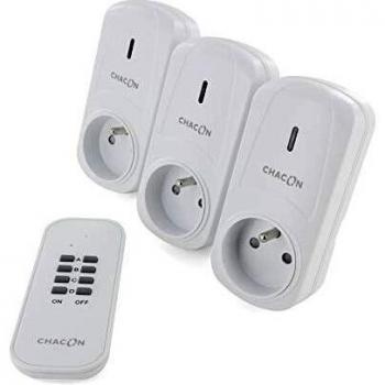 Set de 3 enchufes con control remoto (Chacon)