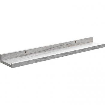 Estante Fijo de Roble Gris para Librerías y Estanterías - Material: Madera de roble gris, Tipo: Estante fijo, Uso: Para librerías y estanterías, Diseño: Moderno y elegante, Dimensiones