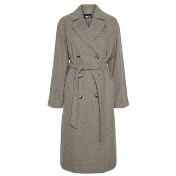 Pieces Marbel Women's Long Coat