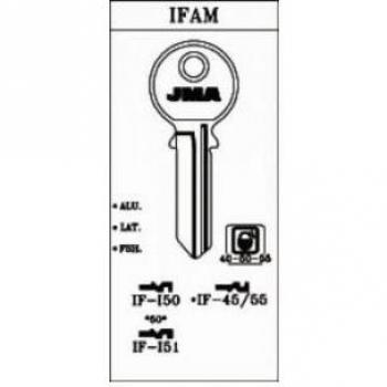 Conjunto de 50 Llaves de Cilindro en Bruto, Modelo IF-I51, Material Acero - Marca JMA