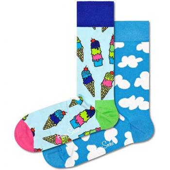 Happy Socks Pack 2 Pares Calcetines Altos Estampados Talla 36-40