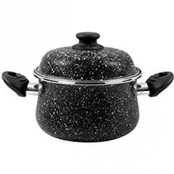 Olla Esmalte Antiadherente Bicapa 28 cm con Tapa - Alta Calidad para Todas las Cocinas