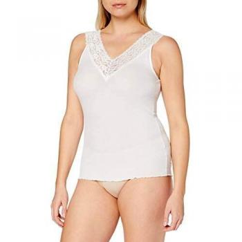 PIECES Pcsiri SL Top Noos Camisa Cami, Blanco Brillante, XS para Mujer