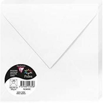 Sobre Pollen 165x165mm Blanco Paquete de 20 - Papel Premium Liso 120g/m²