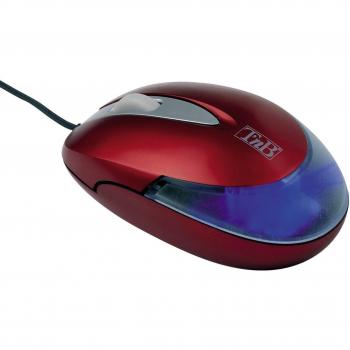 T'nB Smilight - Ratón (USB, Óptico, oficina, 1.45 m, cable, ampolla) monótono