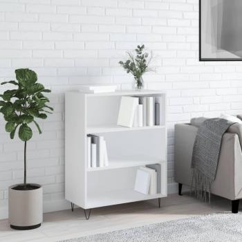 Librería blanca de madera multicapa 69,5x32,5x90 cm