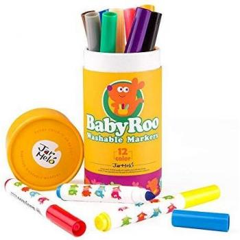 Jar Melo JA90480 marcadores lavables -Baby Roo 12 colores