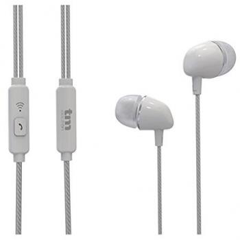 Auricular Estéreo Manos Libres TM Electron TMHE272W Blanco con Micrófono